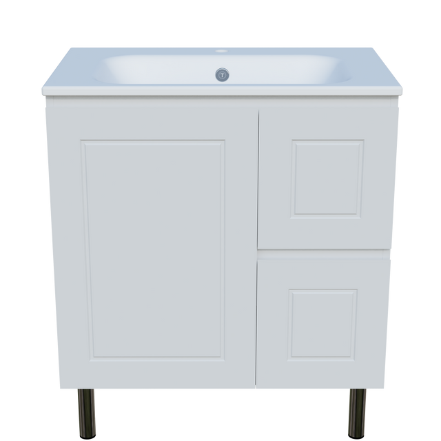 Nevada Classic Vanity 750mm Centre Bowl Haven Top On Legs (NVC-V-750-C-HVN-L)