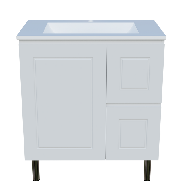 Nevada Classic Vanity 750mm Centre Bowl Regal Top On Legs (NVC-V-750-C-REG-L)