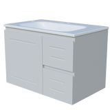 Nevada Classic Vanity 750mm Centre Bowl Stadium Top Wall hung (NVC-V-750-C-STD-W)