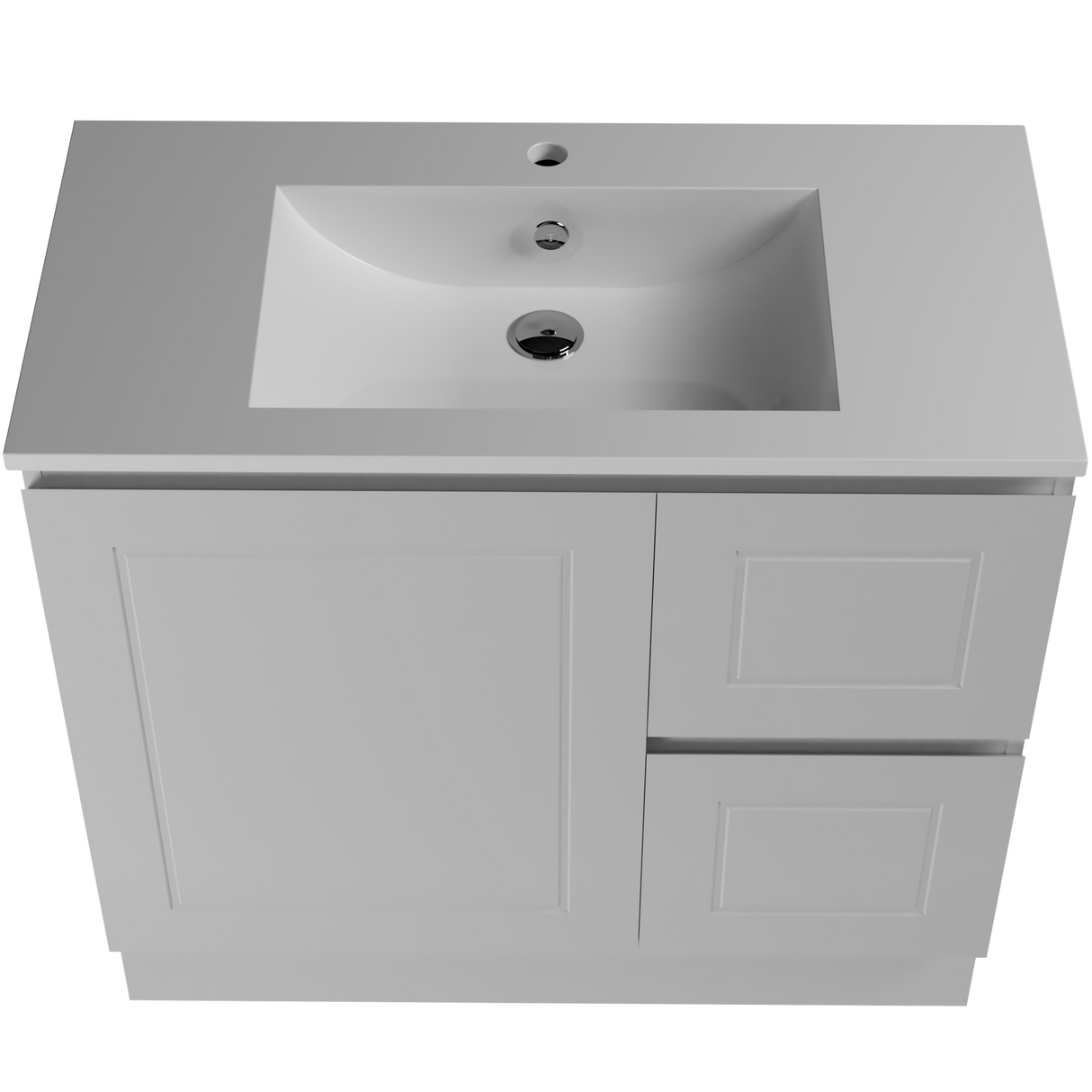 Nevada Classic Vanity 900mm Centre Bowl Alpha Top Floor standing (NVC-V-900-C-APH-F)