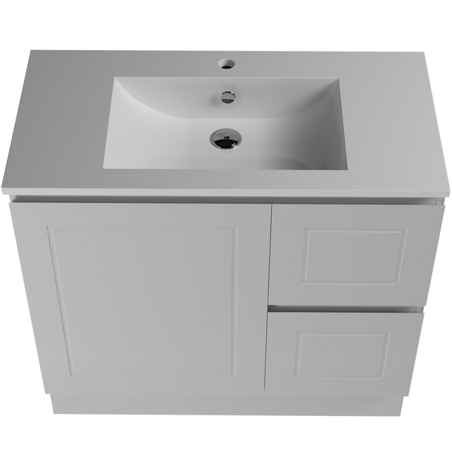 Nevada Classic Vanity 900mm Centre Bowl Alpha Top Floor standing (NVC-V-900-C-APH-F)