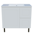 Nevada Classic Vanity 900mm Centre Bowl Alpha Top On Legs (NVC-V-900-C-APH-L)