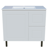 Nevada Classic Vanity 900mm Centre Bowl Alpha Top On Legs (NVC-V-900-C-APH-L)