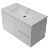 Nevada Classic Vanity 900mm Centre Bowl Alpha Top Wall hung (NVC-V-900-C-APH-W)