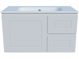 Nevada Classic Vanity 900mm Centre Bowl Haven Top Wall hung (NVC-V-900-C-HVN-W)