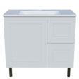 Nevada Classic Vanity 900mm Centre Bowl Stadium Top On Legs (NVC-V-900-C-STD-L)