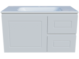 Nevada Classic Vanity 900mm Centre Bowl Stadium Top Wall hung (NVC-V-900-C-STD-W)