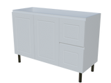 Nevada Classic Cabinet Only 1200mm Left Bowl On Legs