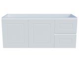 Nevada Classic Cabinet Only 1200mm Left Bowl Wall hung