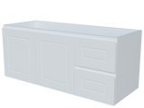 Nevada Classic Cabinet Only 1200mm Right Bowl Wall hung