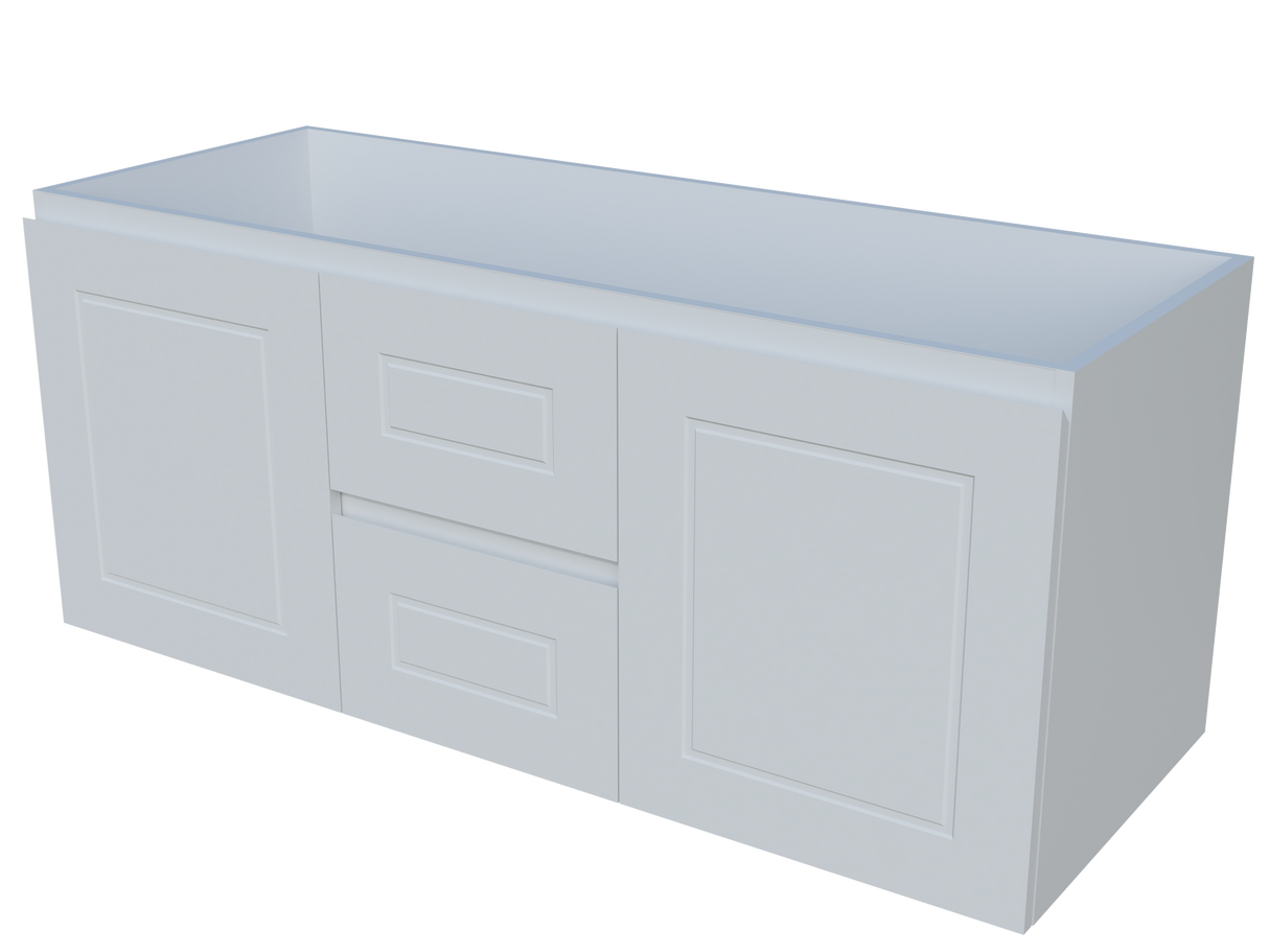Nevada Classic Cabinet Only 1200mm Double Bowl Wall hung