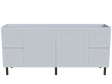Nevada Classic Cabinet Only 1800mm Double Bowl On Legs