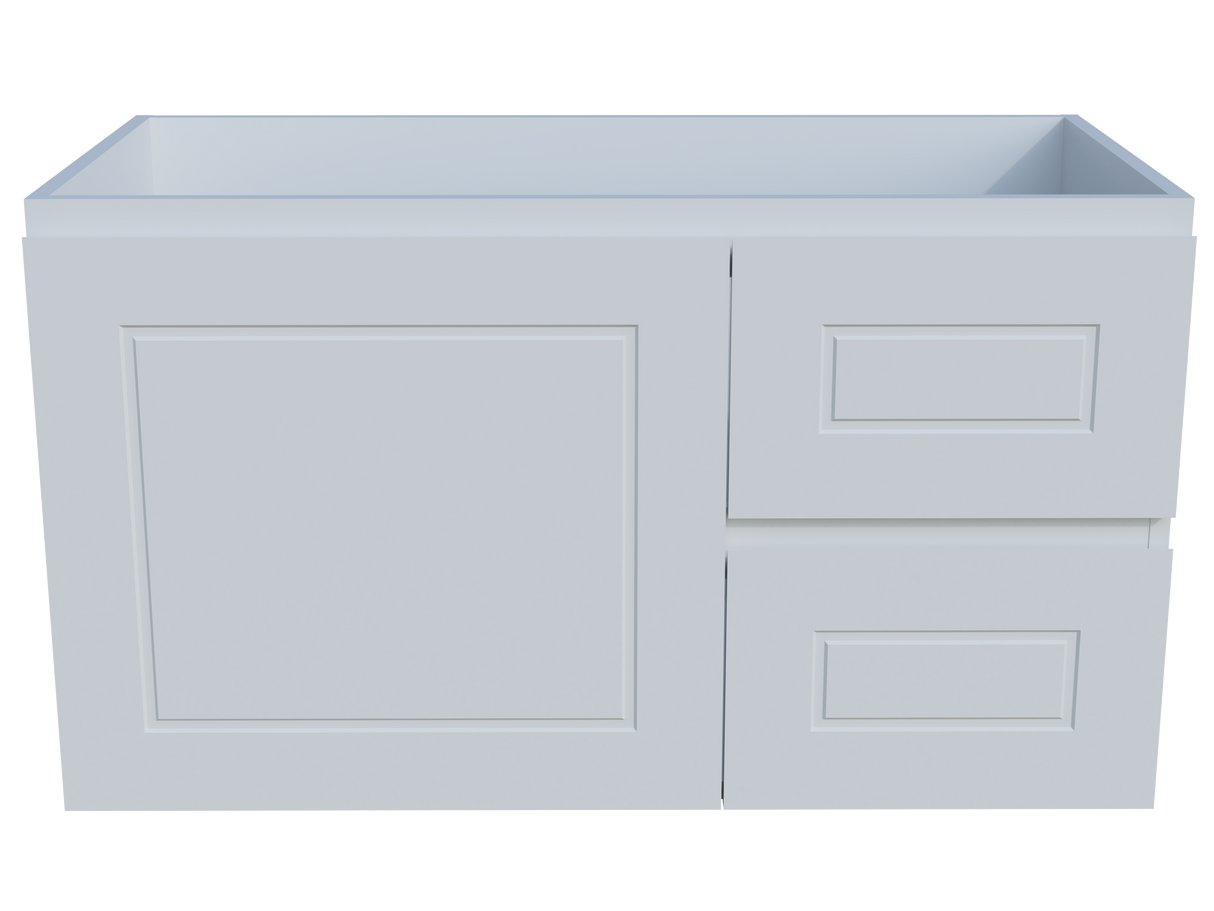 Nevada Classic Cabinet Only 900mm Right Bowl Wall hung