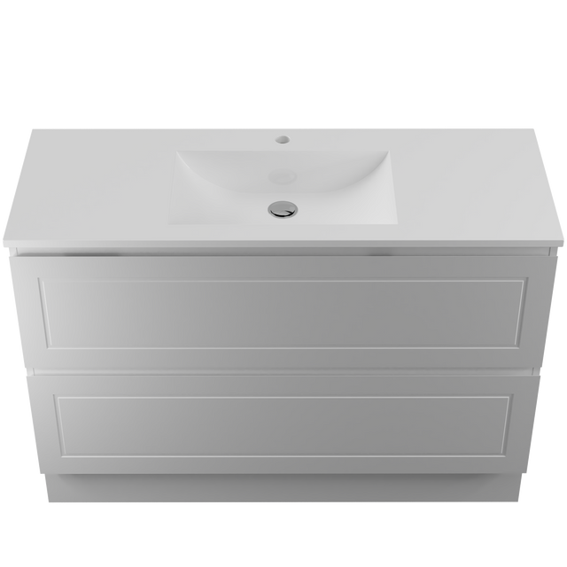Nevada Plus Classic Vanity 1200mm Centre Bowl Regal Top Floor standing (NVPC-V-1200-C-REG-F)