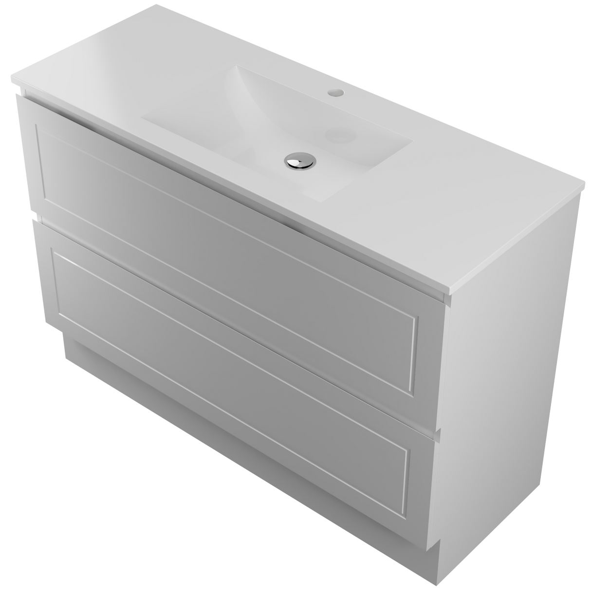 Nevada Plus Classic Vanity 1200mm Centre Bowl Regal Top Floor standing (NVPC-V-1200-C-REG-F)