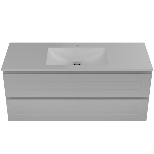 Nevada Plus Classic Vanity 1200mm Centre Bowl Regal Top Wall hung (NVPC-V-1200-C-REG-W)
