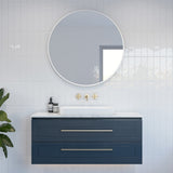 Nevada Plus Classic Vanity 1200mm Centre White Gloss Above Counter Basin SilkSurface Top Wall hung (NVPC-V-1200-C-SSA-W)