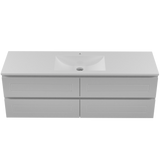 Nevada Plus Classic Vanity 1500mm Centre Bowl Regal Top Wall hung (NVPC-V-1500-C-REG-W)