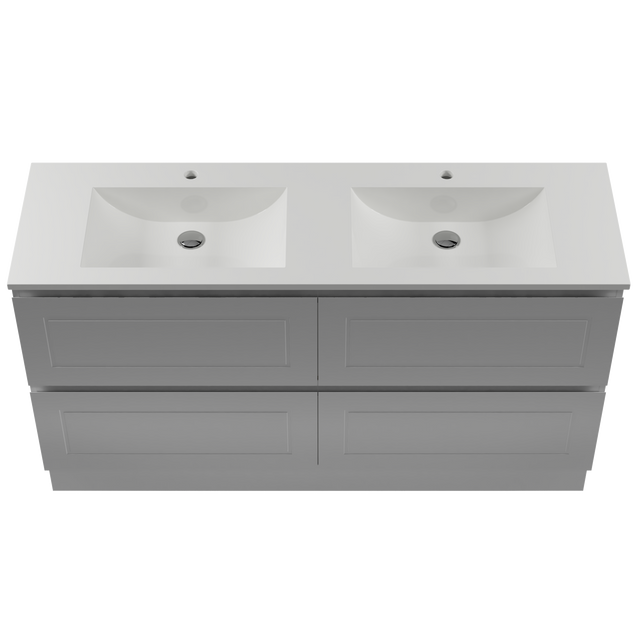 Nevada Plus Classic Vanity 1500mm Double Bowl Regal Top Floor standing (NVPC-V-1500-D-REG-F)