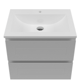 Nevada Plus Classic Vanity 600mm Centre Bowl Regal Top Wall hung (NVPC-V-600-C-REG-W)