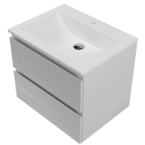 Nevada Plus Classic Vanity 600mm Centre Bowl Regal Top Wall hung (NVPC-V-600-C-REG-W)