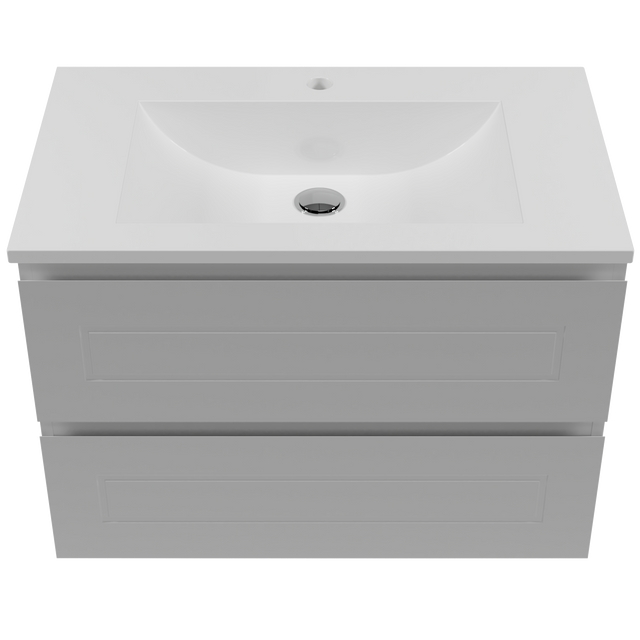 Nevada Plus Classic Vanity 750mm Centre Bowl Regal Top Wall hung (NVPC-V-750-C-REG-W)