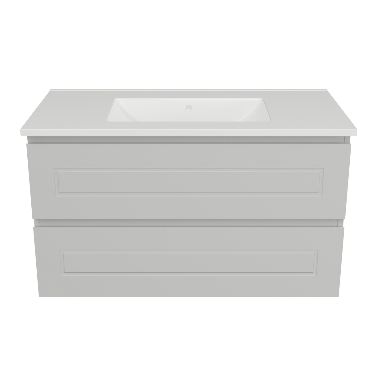 Nevada Plus Classic Vanity 900mm Centre Bowl Alpha Top Wall hung (NVPC-V-900-C-APH-W)