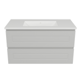 Nevada Plus Classic Vanity 900mm Centre Bowl Alpha Top Wall hung (NVPC-V-900-C-APH-W)
