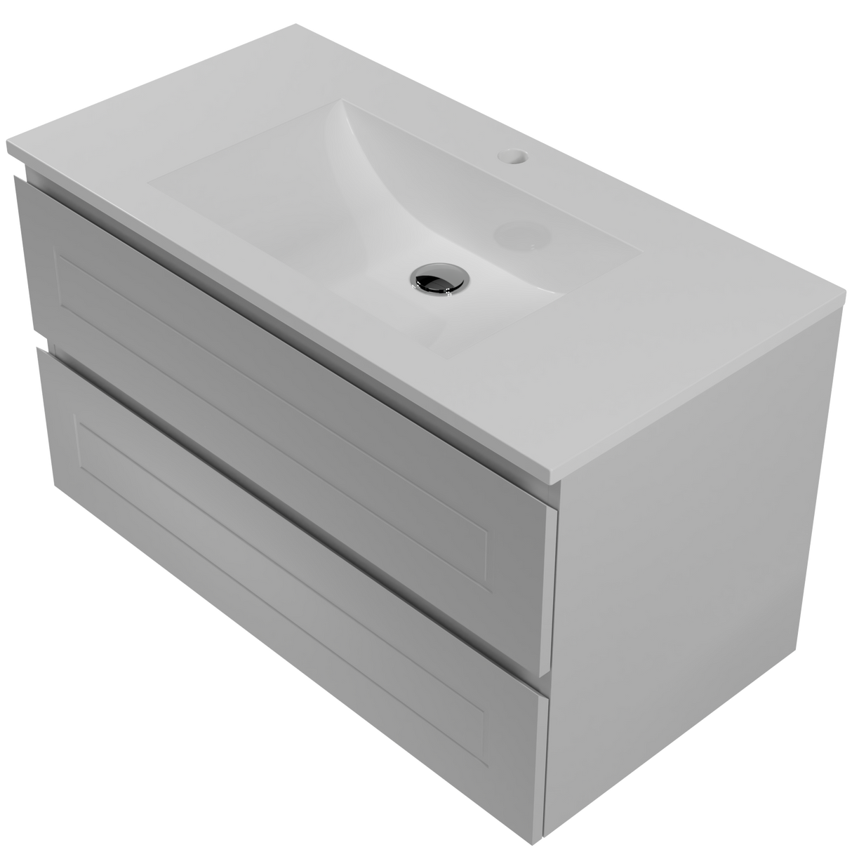 Nevada Plus Classic Vanity 900mm Centre Bowl Regal Top Wall hung (NVPC-V-900-C-REG-W)