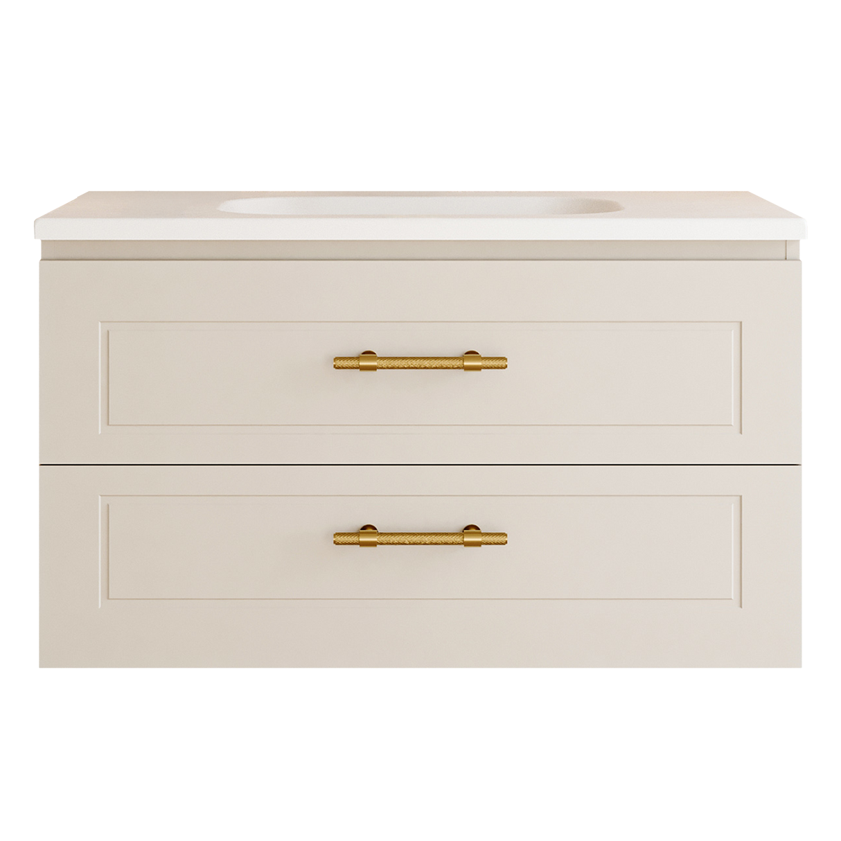 Nevada Plus Classic Vanity 900mm Centre Bowl Stadium Top Wall hung (NVPC-V-900-C-STD-W)