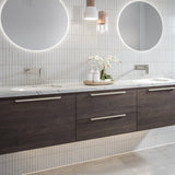 A lifestyle image of Timberline's Oval Undermount Basin 420mm White Gloss