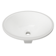 An image of Timberline's Oval Undermount Basin 420mm White Gloss