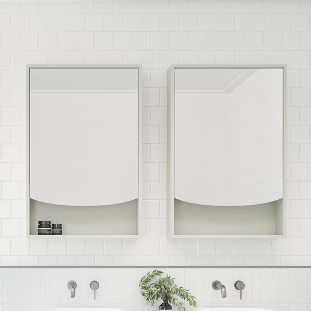 Pure Bliss Mirror Cabinet 600mm Single Door Gold Collection (PBS-SC-600-S-G)