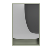 Pure Bliss Mirror Cabinet 600mm Single Door Gold Collection (PBS-SC-600-S-G)