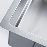 Single Square Bowl Stainless Steel Kitchen Sink Round Waste PKSS-450R