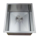 Single Square Bowl Stainless Steel Kitchen Sink Round Waste PKSS-450R