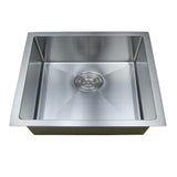 Single Rectangle Bowl Stainless Steel Kitchen Sink Round Waste PKSS-600R