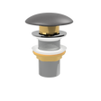 Anthracite Pop Up Waste with Ceramic Cover. No Overflow (POP-OPT-ANT)