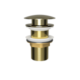Brushed Gold Pop Up Waste with Stainless Steel Cover. No Overflow (POP-OPT-BG)