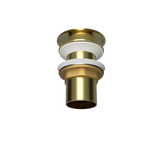 Brushed Gold Pop Up Waste with Stainless Steel Cover. No Overflow (POP-OPT-BG)