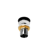 Black Matt Pop Up Waste with Ceramic Cover. No Overflow (POP-OPT-BLK)