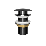 Brushed Nickel Pop Up Waste with Stainless Steel Cover. No Overflow (POP-OPT-BN)