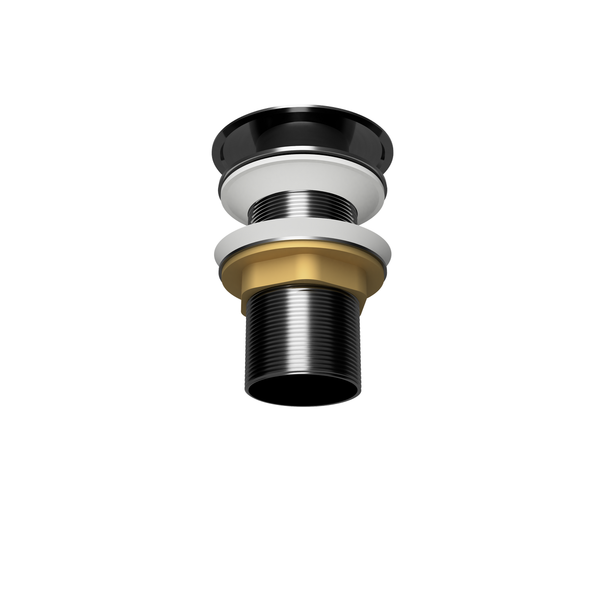 Brushed Nickel Pop Up Waste with Stainless Steel Cover. No Overflow (POP-OPT-BN)