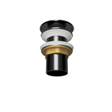 Brushed Nickel Pop Up Waste with Stainless Steel Cover. No Overflow (POP-OPT-BN)