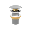 Grey Matt Pop Up Waste with Ceramic Cover. No Overflow (POP-OPT-DGM)