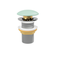 Mint Matt Pop Up Waste with Ceramic Cover. No Overflow (POP-OPT-GRN)