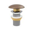 Taupe Matt Pop Up Waste with Ceramic Cover. No Overflow (POP-OPT-TPM)