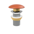 Terracotta Matt Pop Up Waste with Ceramic Cover. No Overflow (POP-OPT-TRM)