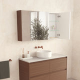 1200 Mirror Cabinet with Walnut Side Panels