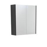 600 Mirror Cabinet with Satin Black Side Panels